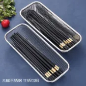 餐具置物籃 不鏽鋼瀝水架 304筷子瀝水盒 刀叉收納盒 筷子瀝水盒 筷子籃 筷子收納籃 不鏽鋼餐具籃