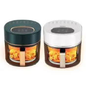 (店+)【Glolux】3.5L 智能晶鑽玻璃氣炸鍋 全景可視 加贈全套二件組 健康無塗層 AF3501