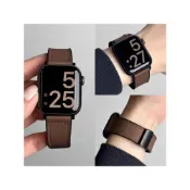 (店+)瘋馬紋錶帶 皮質錶帶 硅膠磁吸錶帶 apple watch s11 錶帶 10代 9 8 7 SE iwatch蘋果錶帶