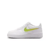Nike 耐吉 Air Force 1 JES BG IZ6188-191 大童 休閒鞋 毛絨 粗鞋帶 漸層 白綠橘