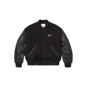 (店+)【SUPREME】Supreme Cross Varsity Jacket 十字架 棒球外套 黑色 SS26J20-BK [台灣現貨]
