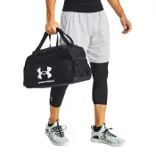(店+)【UNDER ARMOUR】UA  Essential SM 防潑水 行李袋 鞋袋 運動包 手提 斜背/側背 黑 1360463001
