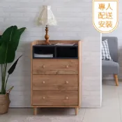 TZUMii專人配送組裝-洛亞二格三抽斗櫃 抽屜櫃 收納櫃 電器櫃 置物櫃 2尺斗櫃 免組裝斗櫃