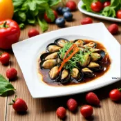【萬楅水產】中國半殼淡菜 500g 淡菜 無孔貽貝 半殼淡菜 半殼貽貝 青口貝 孔雀蛤 貽貝