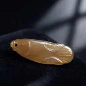冰種紅翡翡翠龍魚 | 裸石 | 天然緬甸玉A貨翡翠 | 送禮