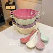 📣 哆哆購 - 奶油雙耳陶瓷南瓜碗湯碗大容量釉下彩餐具高顔值飯碗螺螄粉碗麵碗
