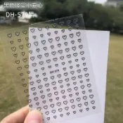 唯愛-Only Love 小紅書夯款鏤空愛心美甲指甲手帳筆記本耳機套手機殼小貼紙 台灣現貨 P393