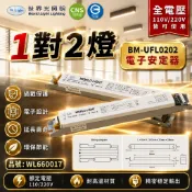 [喜萬年] 世界光 電子安定器 BM-UFL0202 T8 T9 FL18W 20W 2燈 全電壓 預熱式 安定器 燈
