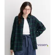 Nissen 孕婦哺乳法蘭絨開襟長版襯衫 產前產後兩穿 秋冬刷毛舒適