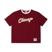 【MITCHELL & NESS】NBA 芝加哥公牛 短袖上衣 酒紅 T恤