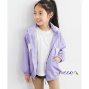 Nissen キッズ 風衣 外套 防曬 連帽 防風 防潑水 透氣網布 兒童外套 男童 女童 110-160cm 輕薄