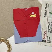 客製化空服員制服手工卡片｜空少空姐地勤升遷禮物手工卡片手作紙雕生日情人節週年紀念日禮物母親節父親節聖誕節萬用卡機關情侶