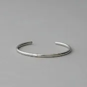 【ete】Objet 極簡美學厚實手環 M(鉑金色 金色)