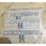 貼紙貼紙套裝 4 件 COLT DIESEL CANTER HD125PS TURBO 中冷器原裝 KTB
