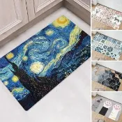 【半島良品】頂級防油防滑皮革地墊_45x75cm(廚房 門口 止滑 防水 免打理 回彈 地墊 地毯 防摔)