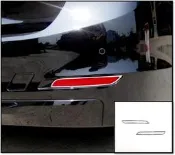 圓夢工廠 BMW F30 F35 2012~2018 328 330 335 340 改裝 鍍鉻銀 後保桿 反光片框