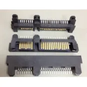 【IF】SATA 22P 公 插頭 connector 連接器 夾板 SMD 硬碟 接頭 7+15pin