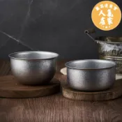 萬品達商貿 不鏽鋼燉盅 不锈钢蒸蛋碗 美式復古戶外不鏽鋼餐具304食品級圓碗家用加厚湯碗蒸蛋碗高級感