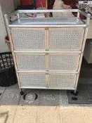 台中大慶二手家具 全新六門鋁架收納櫃/吊衣櫃/收納櫃/掛衣櫃/儲藏櫃/置物櫃