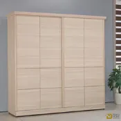 WAKUHOME 瓦酷家具 Aurora北歐橡木7*7尺滑門衣櫃B001-697