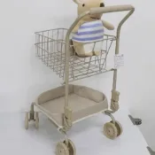 (店+)買菜小推車 兒童購物車玩具金屬仿真商場過家家小孩ins超市收納小推車網紅