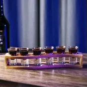 協貿國際日用品生活4館 子彈杯套裝白酒杯酒吧深水炸彈杯b52轟炸機雞尾酒杯烈酒杯洋酒杯