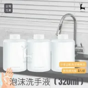 woori 3C 日常元素 泡沫抑菌洗手液 洗手慕斯補充 抗菌洗手液 米家自動洗手機補充 320ML 3入組