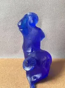 琉璃擺件 收藏家王秀杞老師作品【插秧】琉璃擺件 送禮 工藝品藝術品0706