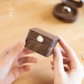 求婚對戒盒 情人節禮物 結婚禮物 小物盒 木質對戒盒 迷你首飾盒求婚實木戒指盒婚禮對戒春節鑽戒禮盒耳釘盒小型收納盒