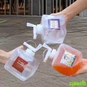 儲水桶 噸噸桶 戶外便攜式 塑料桶折疊 軟水桶 椰汁 奶茶 水袋1L 10升 20升帶龍頭