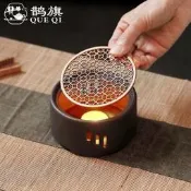 台灣現貨【鵲旗】爐 烤橘子底座 燭臺器 陶瓷底座 蠟燭爐烤 日式烘爐