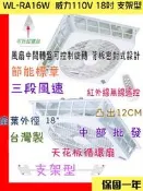 『中部批發』 支架型 威力 18吋WL-RA16W(WL-12) 節能扇輕鋼架專用電扇 通風機 天花板循環扇 排風機
