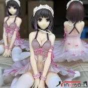 〈正版磨完〉國產XH/AY廠路仁女主惠贏得加藤惠手辦坐姿睡內機相車載擺見