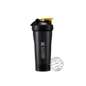健身工廠-搖搖杯/黃_Tritan材質 容量500ml 304不鏽鋼 大容量 保冷 保溫 水杯 水壺