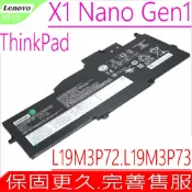 電池動力 LENOVO L19M3P72 電池(原裝)聯想 ThinkPad X1 Nano GEN 1-20UQ000FAU X1 GEN1-20UN000RMH X1 GEN1-20UN0001JP L19M3P73 5B10W13962 5B10W13963 SB10T83205 SB10T83206