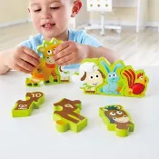 【週歲禮物】德國Hape 數字與農場動物立體拼圖