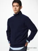 【UNIQLO】男裝 喀什米爾高領毛衣(長袖) 486076