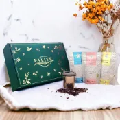 PALIER |  Tielka  |  澳洲有機茶禮盒《內含10入袋裝茶包 x3 + 濾茶器》《玫瑰檸檬茶/沁心薄荷茶/月眠薰衣草》