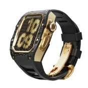 千織屋 Apple Watch 手錶改裝 RM 高端款 雙色碳纖維錶殼 氟橡膠錶帶 SE45678SE2