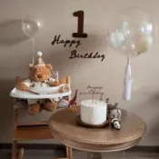 【貝莉莉】最快隔日到 收涎佈置 週歲佈置 生日佈置 派對佈置 慶生佈置 生日道具 生日布條 生日掛旗 生日道具 生日拉旗