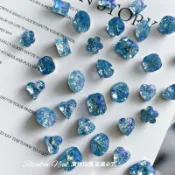 Rainbow Nail  K9美甲尖底異形鑽 藍冰花10顆混合 美甲大鑽