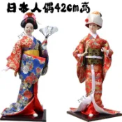 ❤️可開發票❤️16寸日本人形絹人和服娃娃人偶擺件藝妓歌舞妓居酒屋裝飾擺件禮品❤️免運❤️