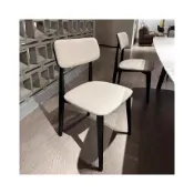 (店+)日式椅子 原木椅 休閒椅 小空間椅子 設計感家具 意式極簡現代簡約中古風黑色餐椅布藝扶手椅酒店名宿別