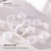 Aurora.acc |  ins 無印 盒｜透明小方盒｜收納盒｜送耳扣｜收納項鍊 耳環 手鍊｜奧蘿菈飾品｜珠寶盒 盒子