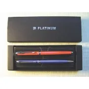 【i郵購】永昌創新國際有限公司 PLATINUM 白金牌 WKG-200、BKG-200 鋼珠筆+原子筆(筆桿藍) 2支入對筆 / 組