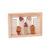 (店+)【JoyBaby】木製形狀配對積木 益智遊戲 啟蒙玩具三色走位棋 邏輯思考蒙特梭利教具