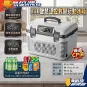 【新升級】22L 雙核強勁行動小冰箱 車家兩用 冷暖兩用 12v/24v/110V 靜音節能 戶外露營必備 車載冰箱