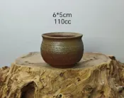 古瓷堂日本回流瓷器 日本回流萬古燒紫陶風水缸主人杯 孤品 純手工拉胚柴燒工藝 古樸紫陶材質 底款如愿 實物實拍 6x5cm 110cc