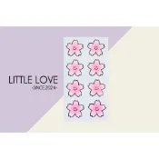 ［Little love］微笑櫻花貼紙、封口貼、禮物包裝貼紙(一入8枚)