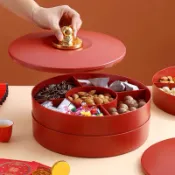 CNY Fruit plate living room coffee table candy box, dried fr